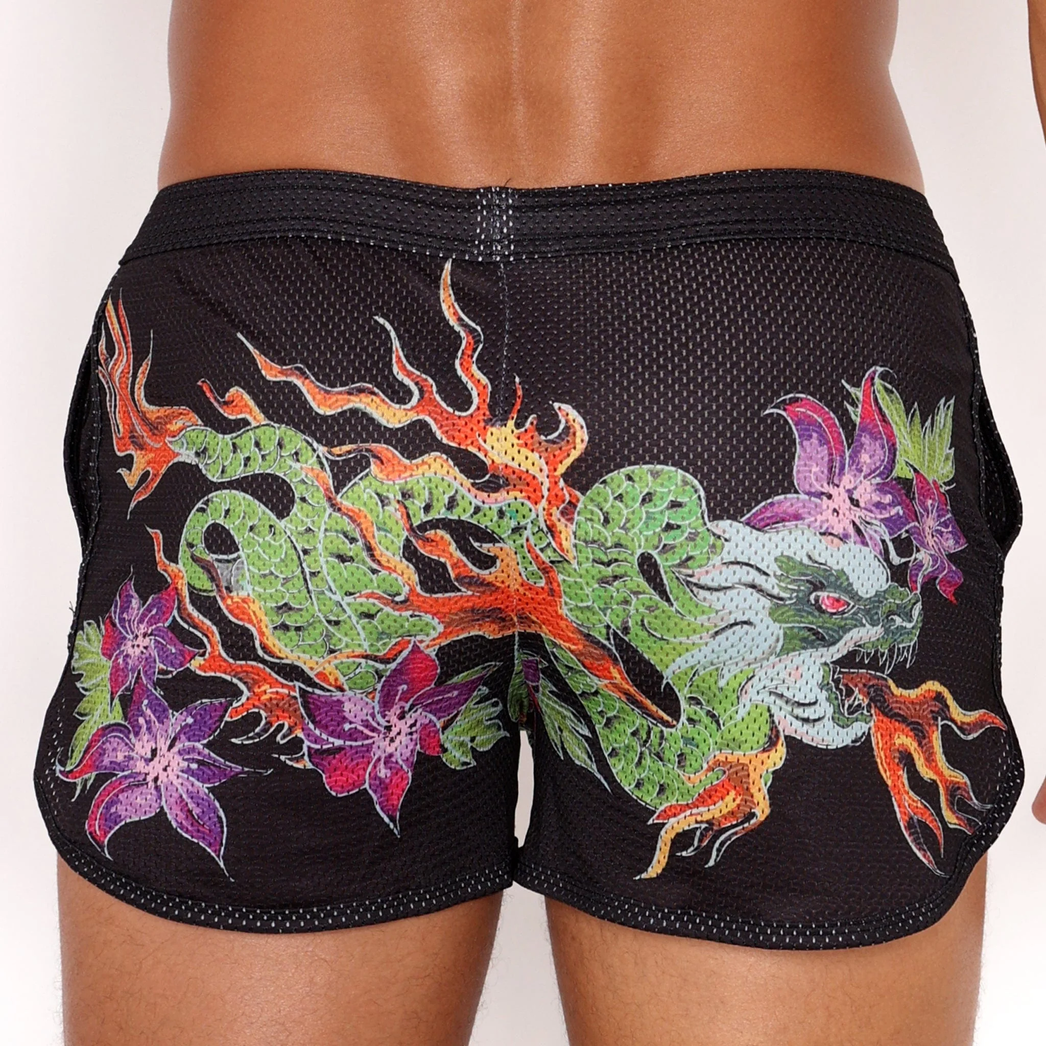 Fire Breathing Dragon Mesh Short - Image 3