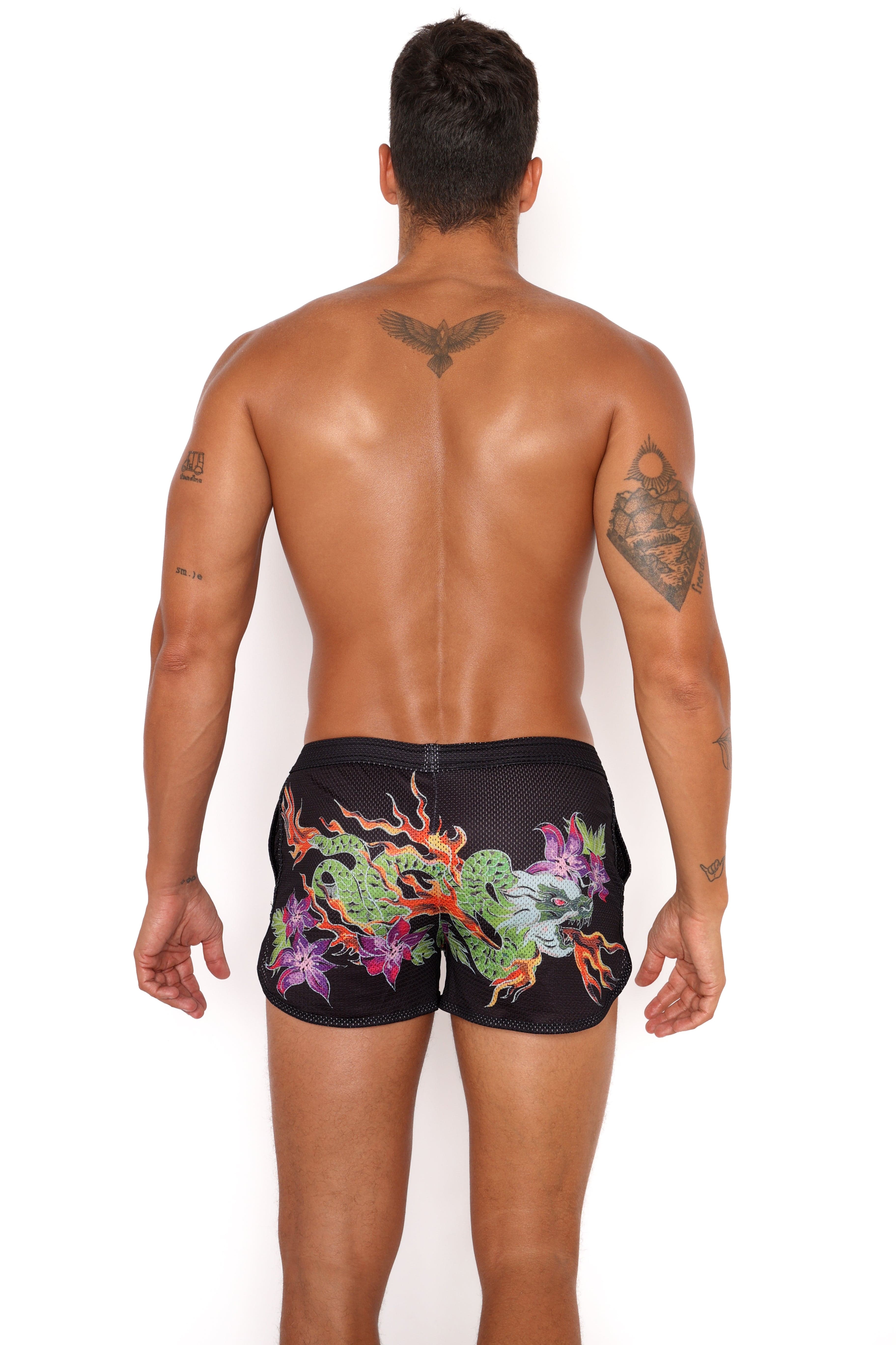 Fire Breathing Dragon Mesh Short - Image 6