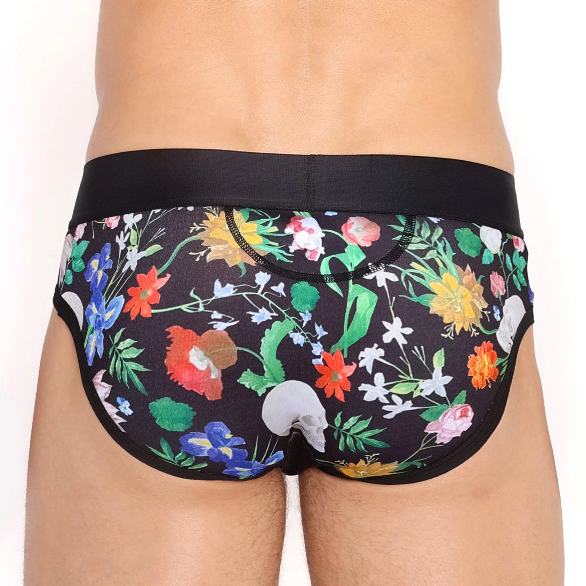 Hand-Painted Dutch Floral Brief - Image 3