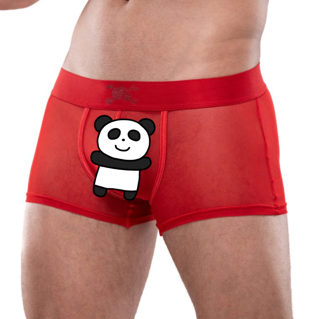 Just The Bones Sheer Trunk Red - Image 3