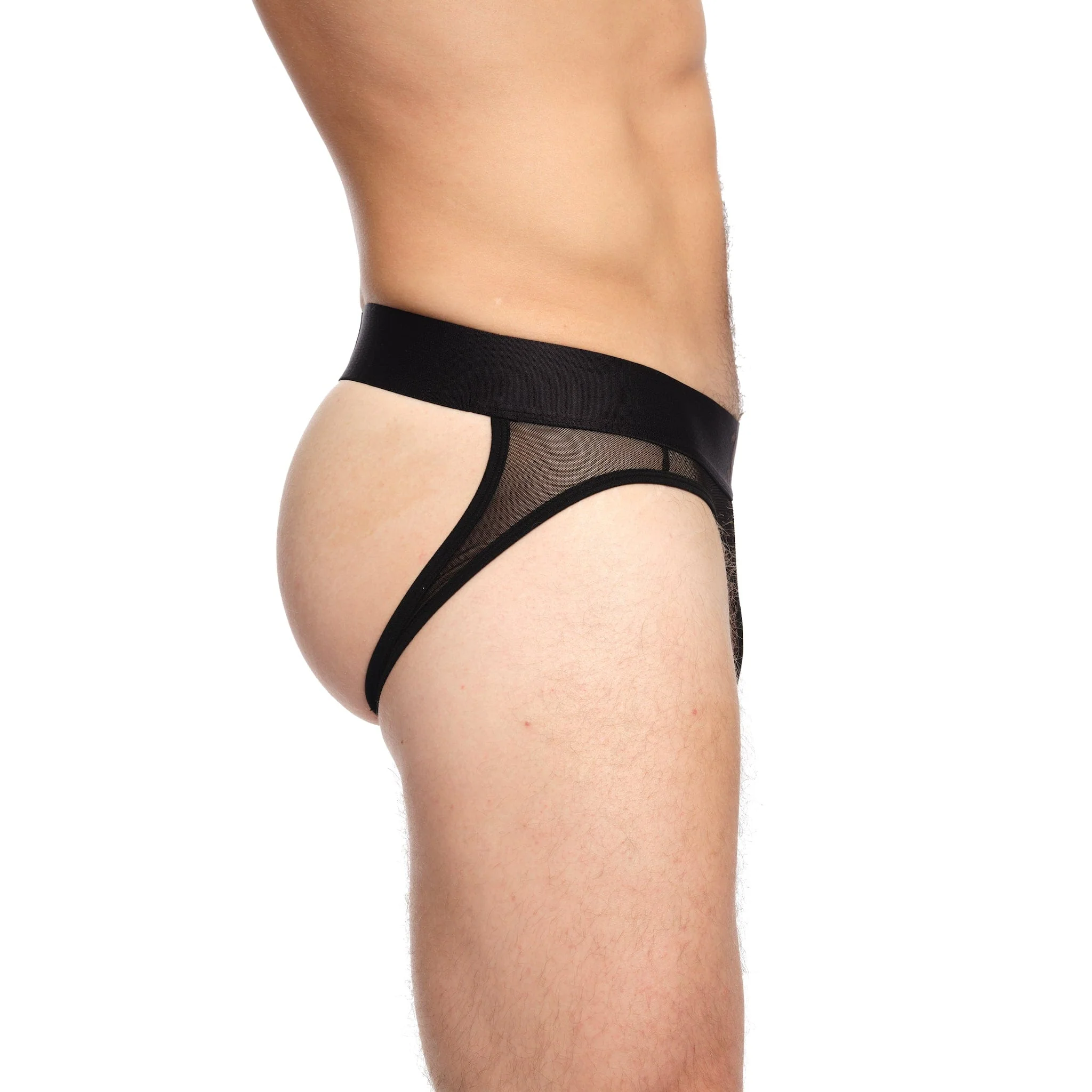Just The Bones Sheer Y Jock Black - Image 3