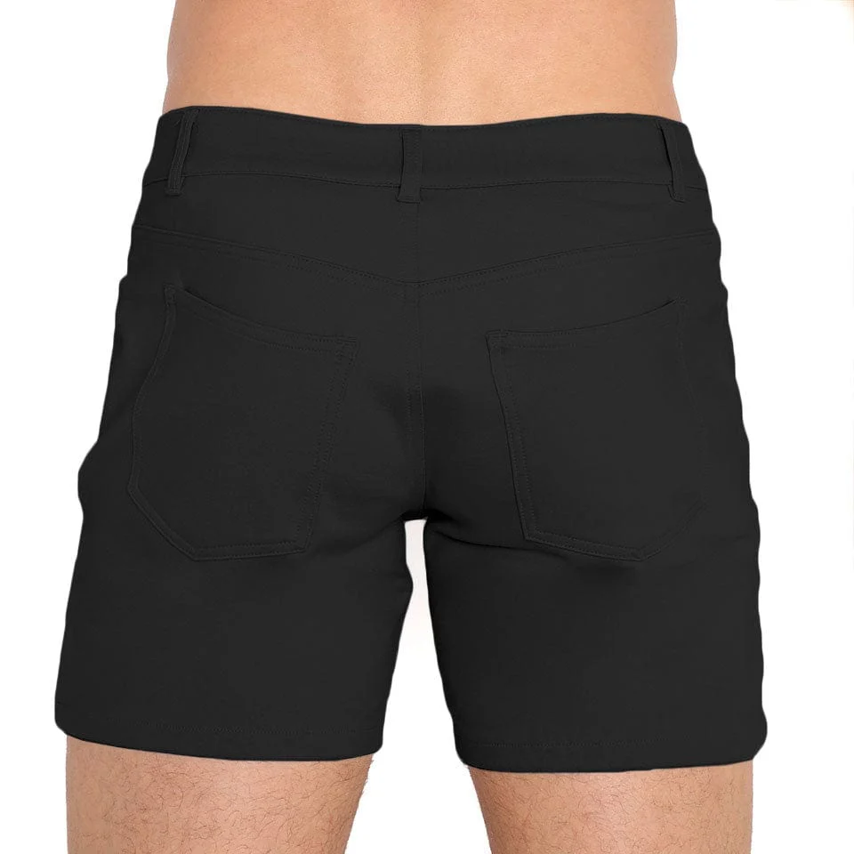 Logo Knit Stretch Short Black - Image 3