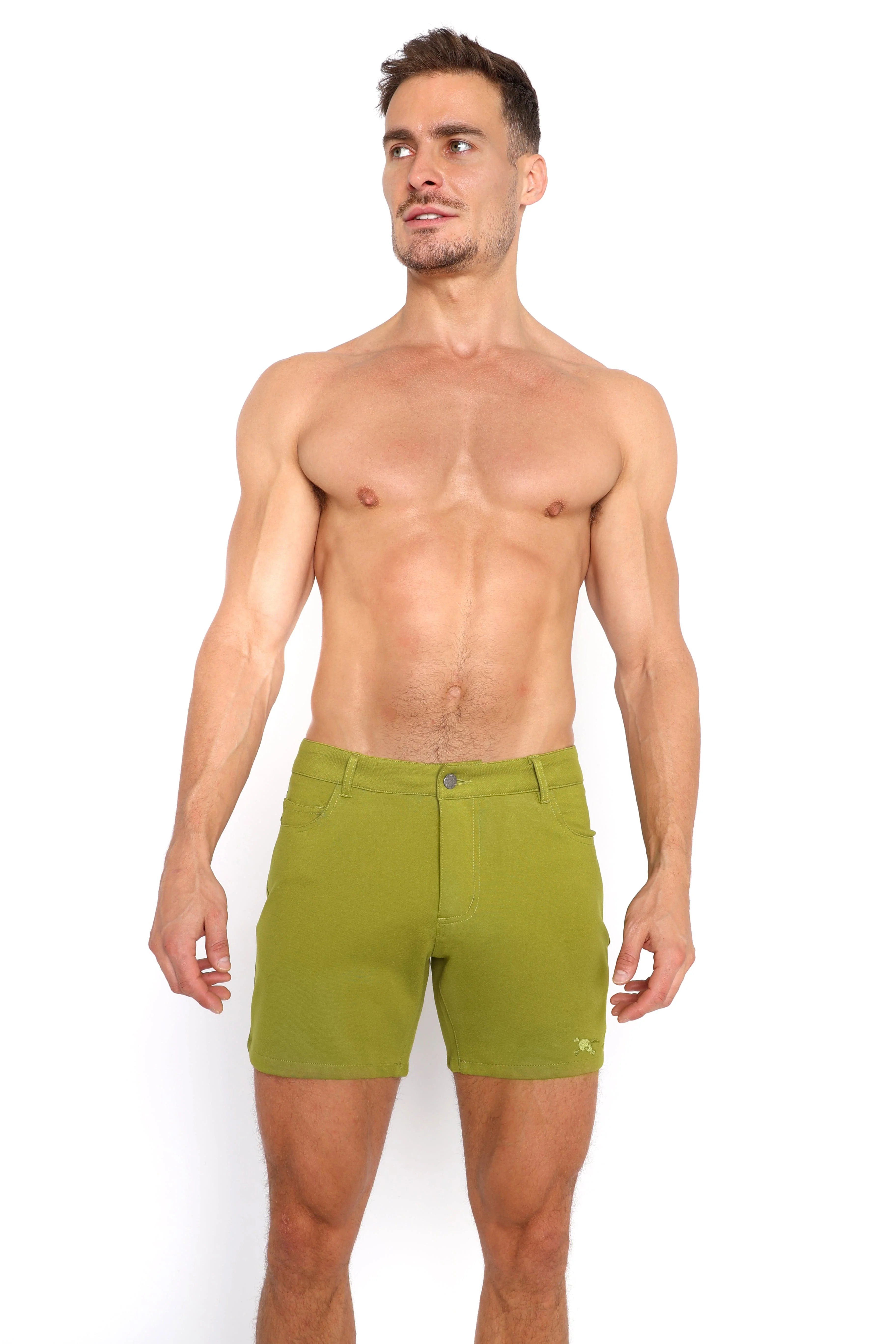 Logo Knit Stretch Short Green - Image 7