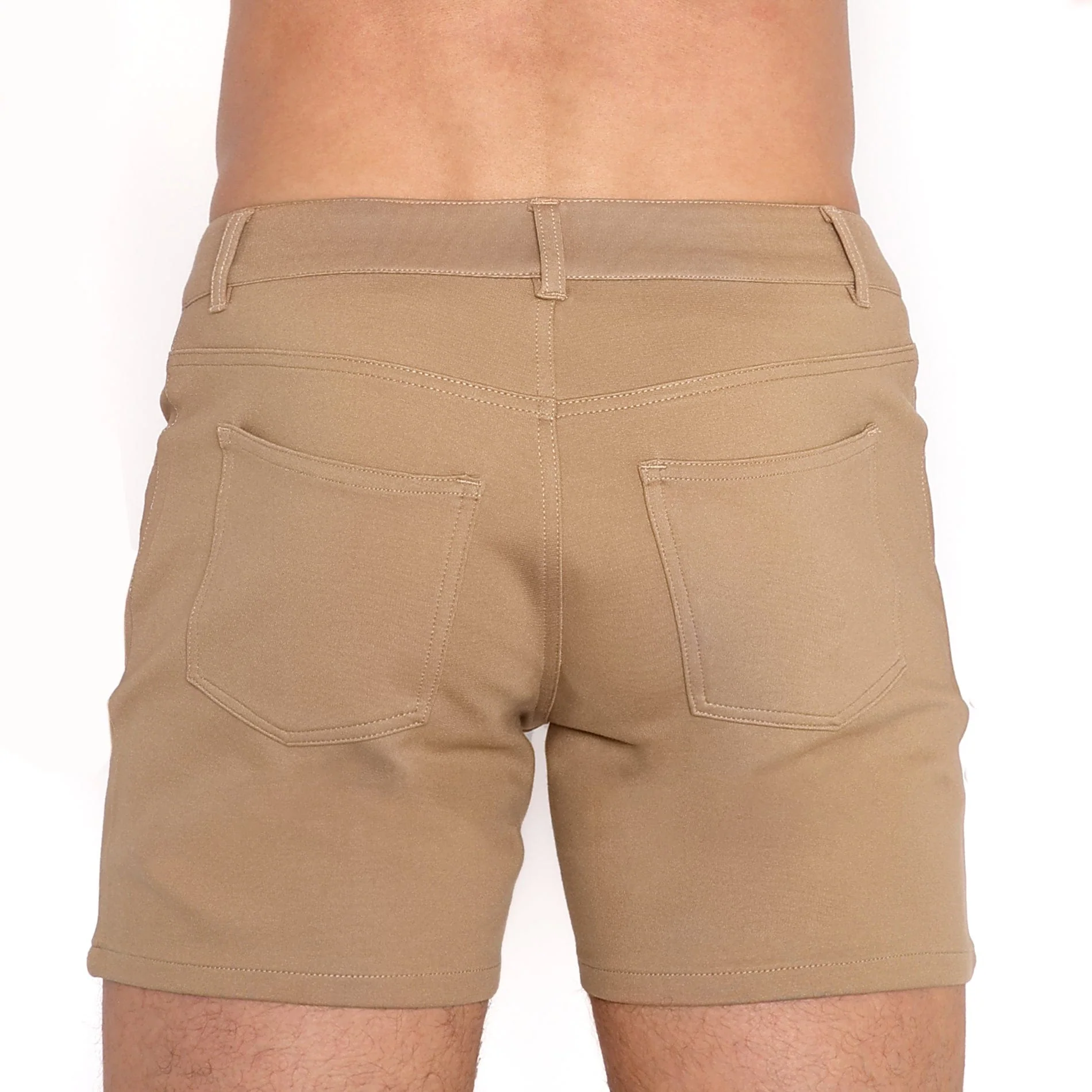 Logo Knit Stretch Short Tan - Image 3