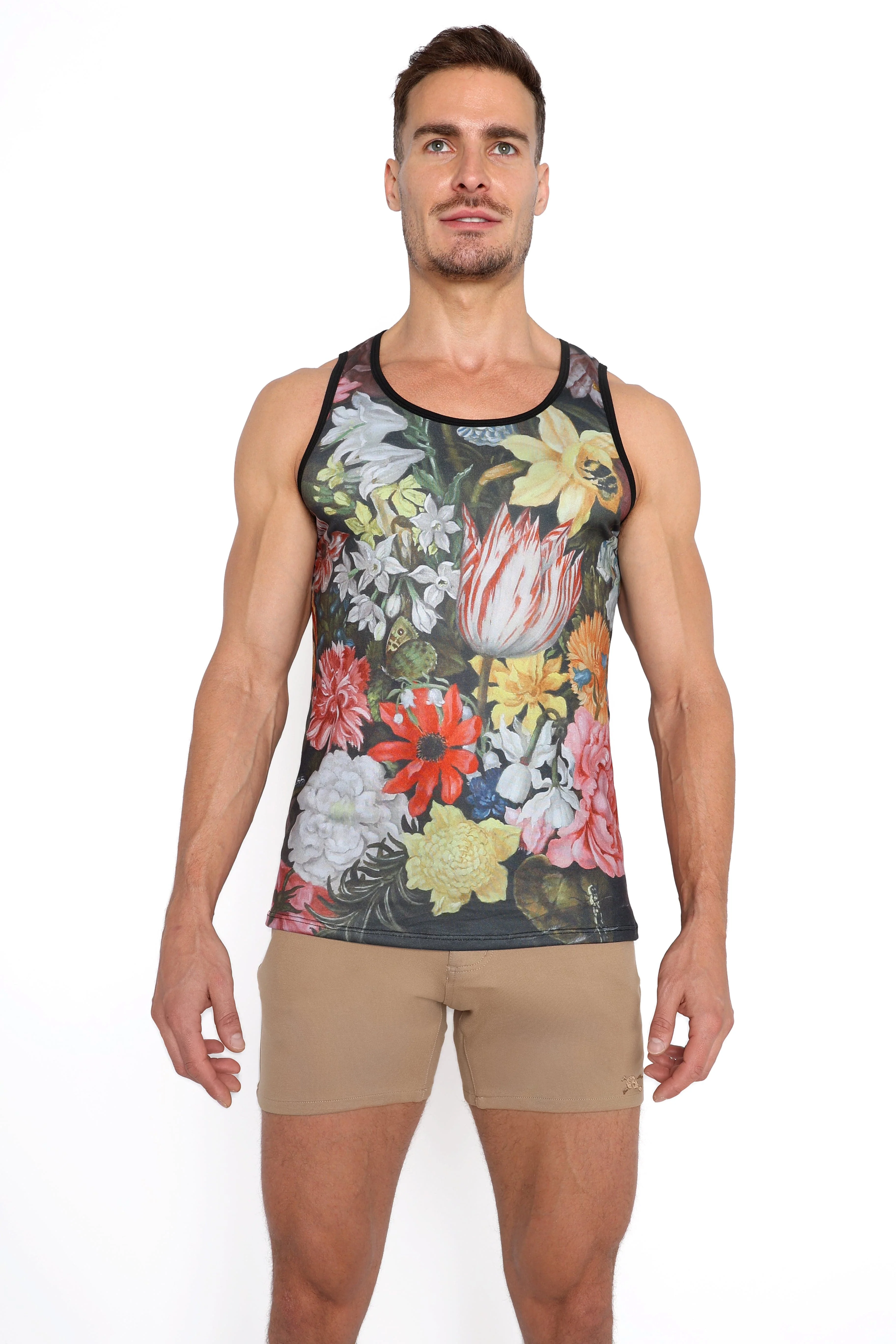 Logo Knit Stretch Short Tan - Image 4