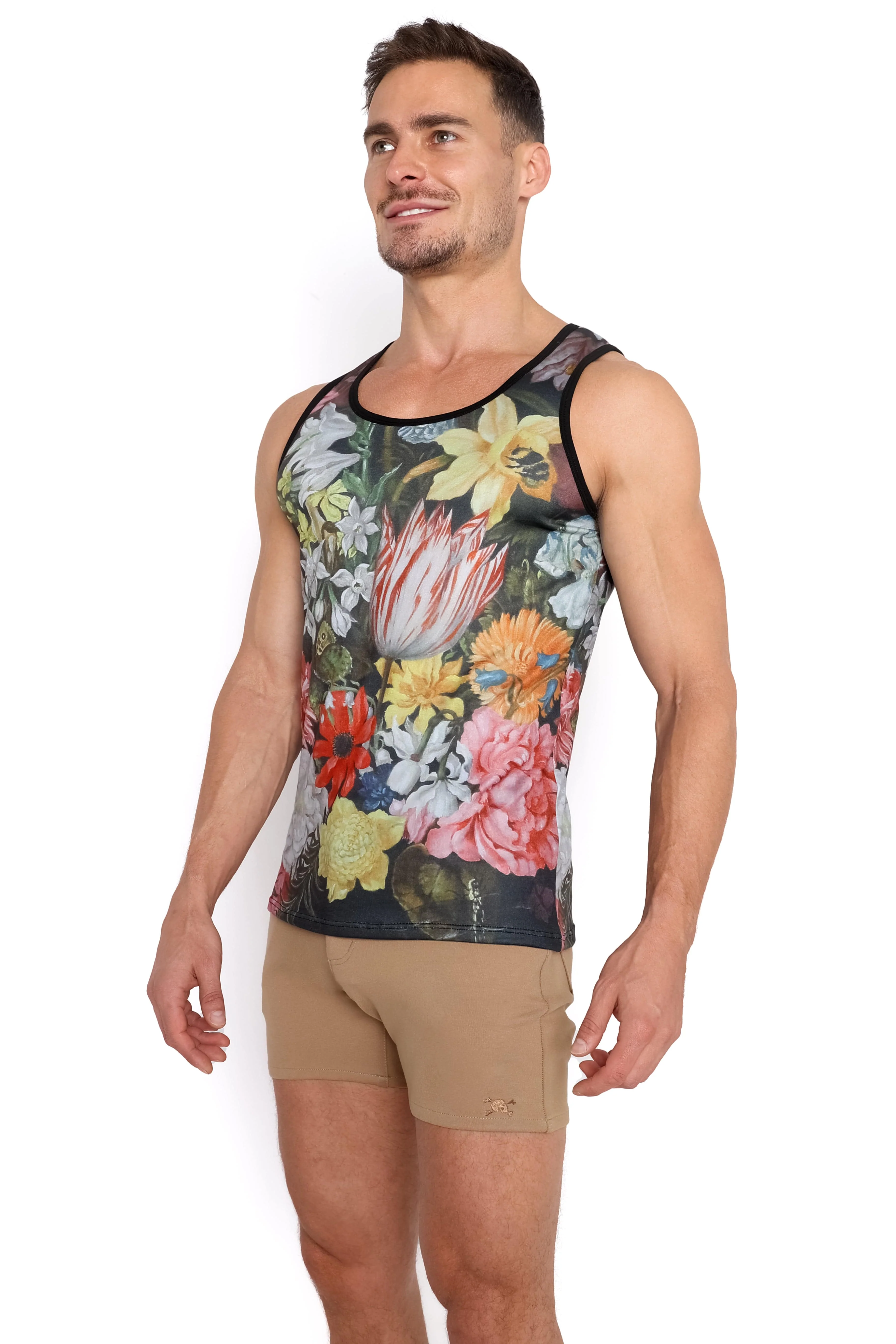 Logo Knit Stretch Short Tan - Image 5