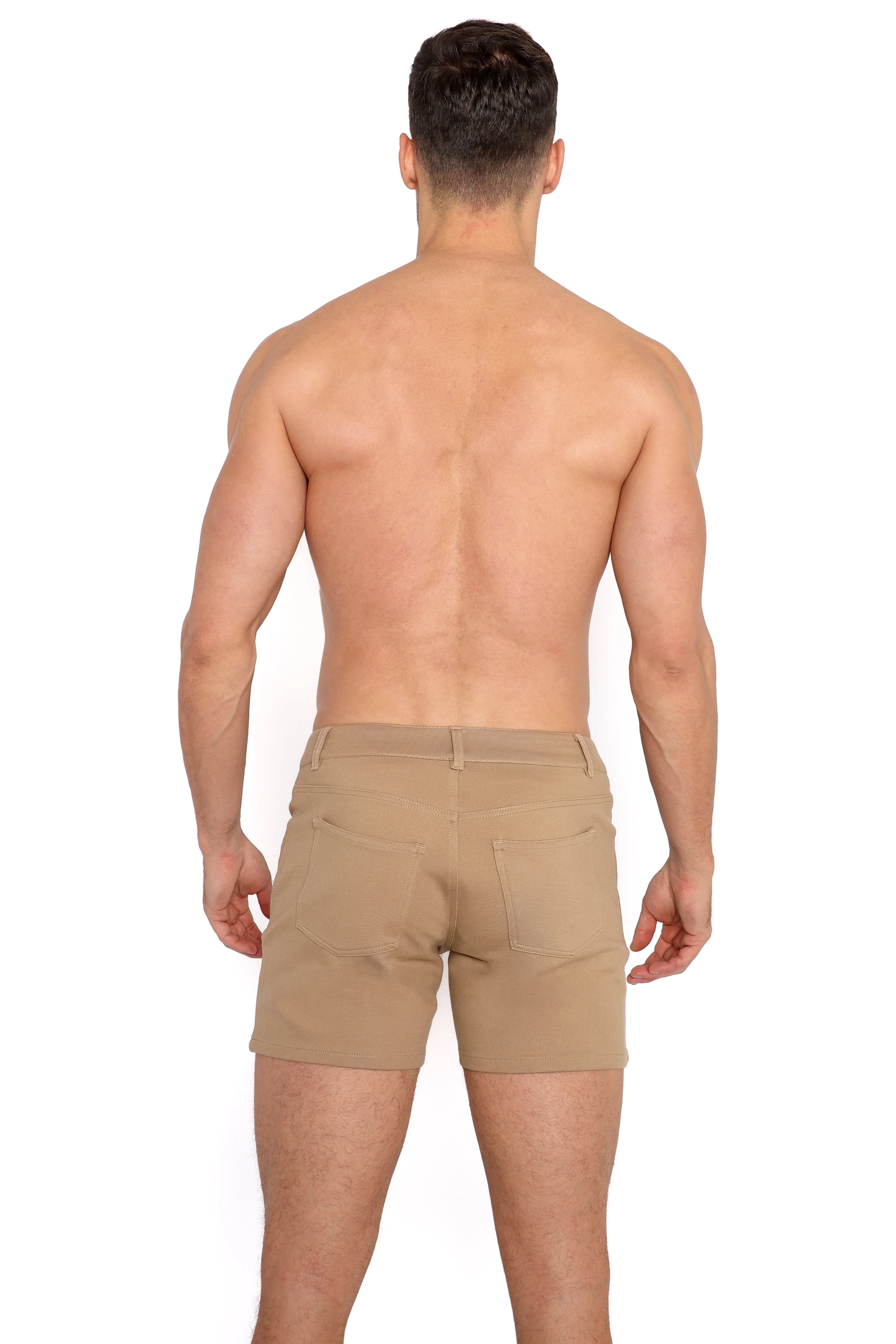 Logo Knit Stretch Short Tan - Image 9