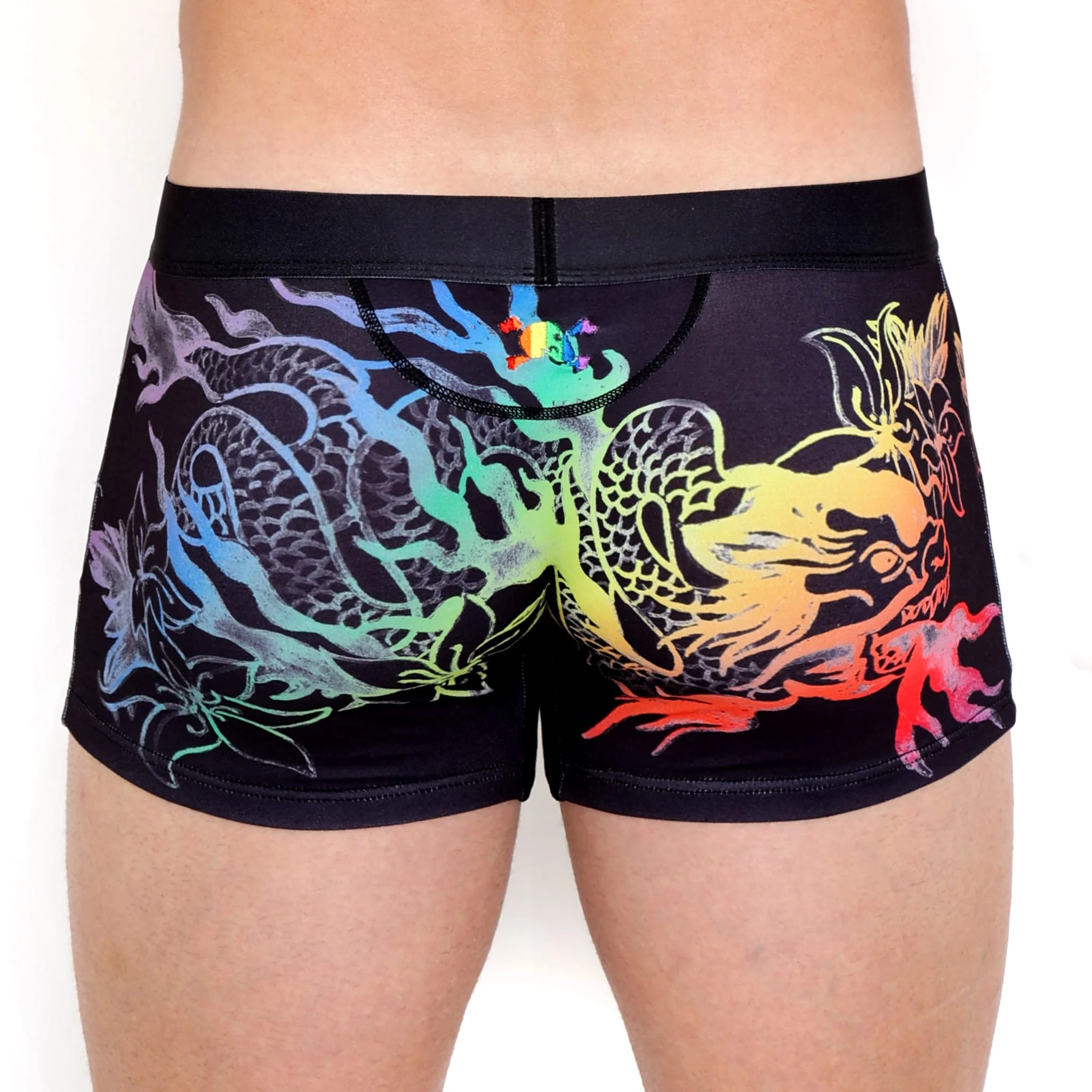 Ombre Japanese Dragon Black Trunk - Image 3