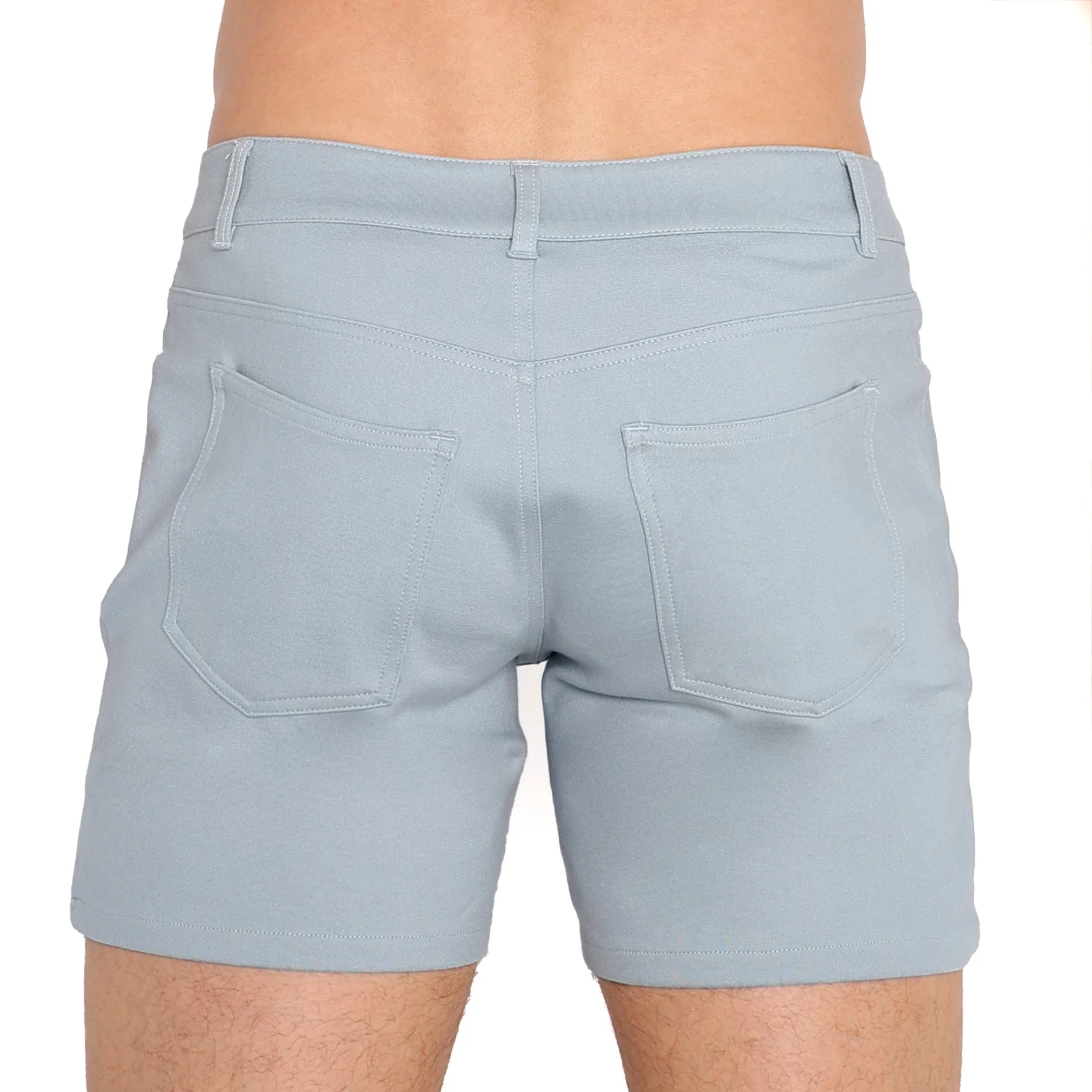 Logo Knit Stretch Short Blue Slate - Image 3