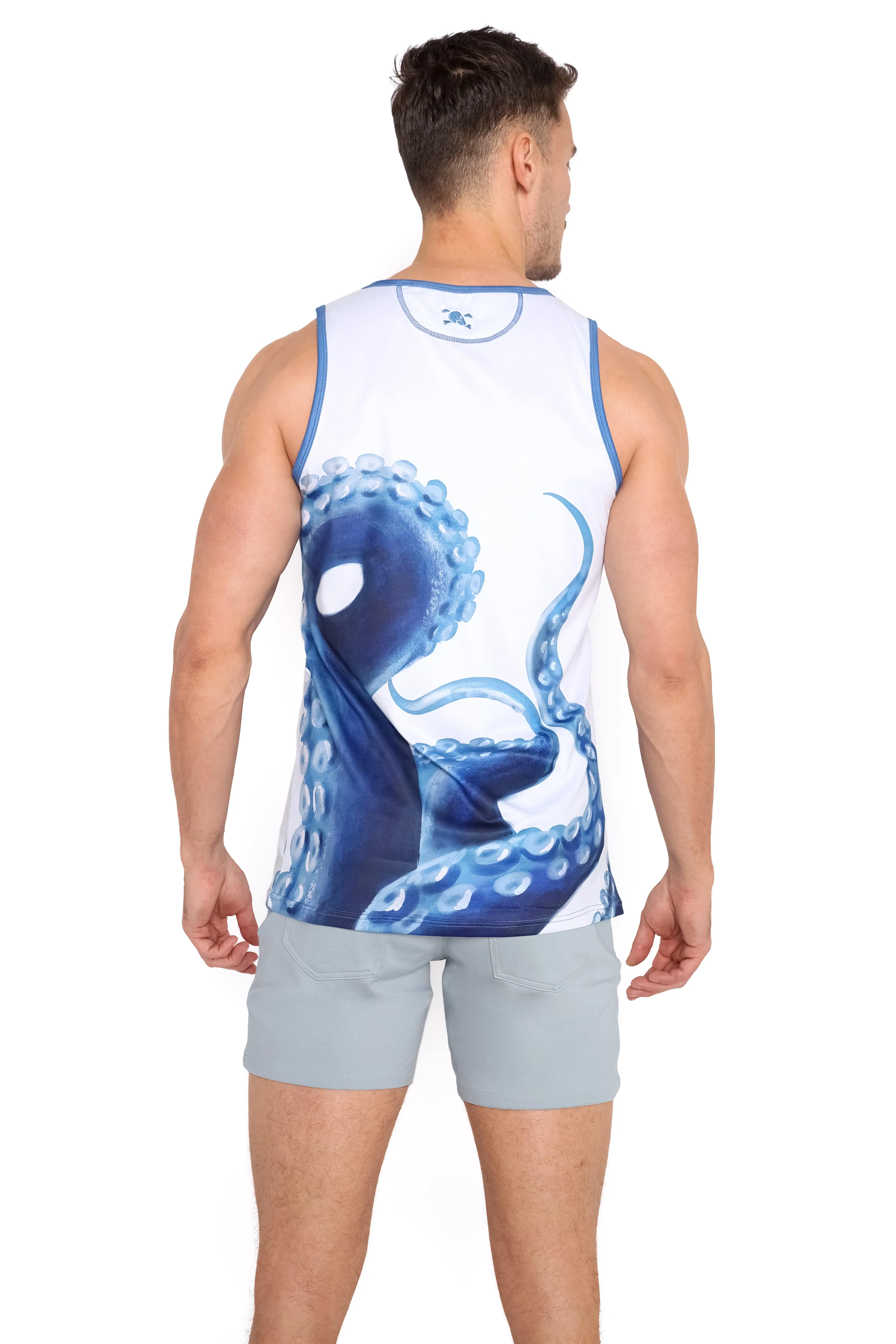 Logo Knit Stretch Short Blue Slate - Image 6