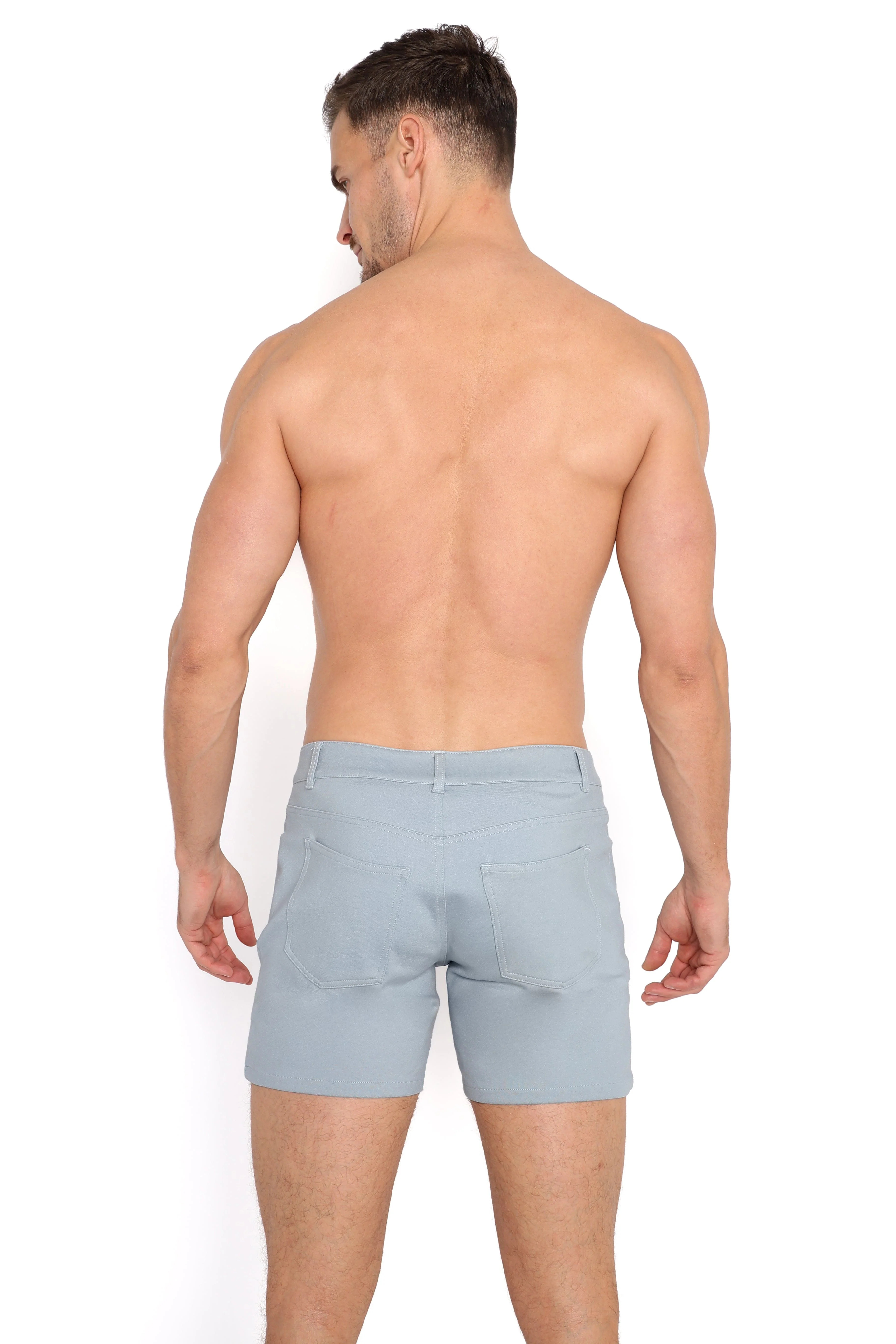 Logo Knit Stretch Short Blue Slate - Image 9