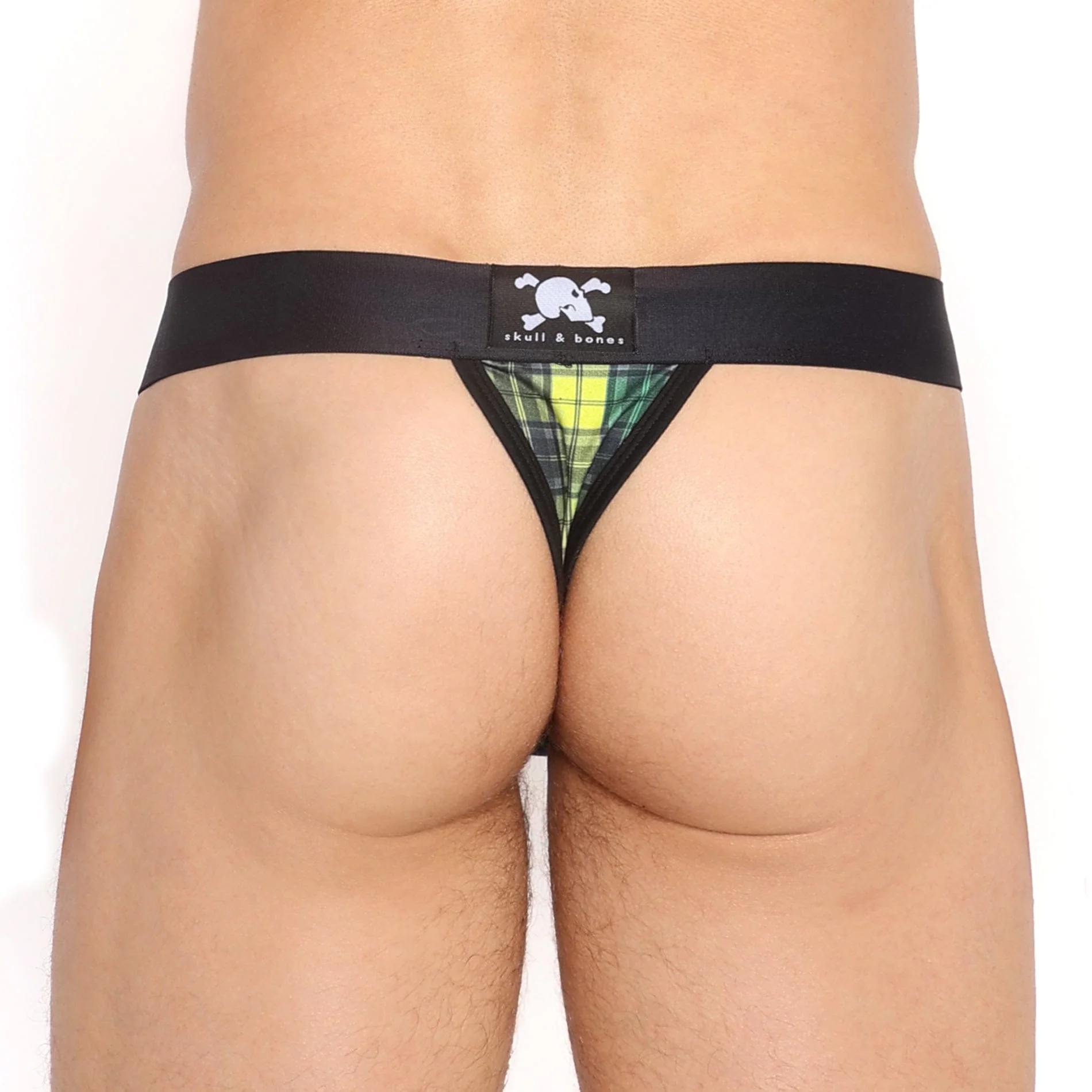 Rainbow Tartan Plaid Thong - Image 3