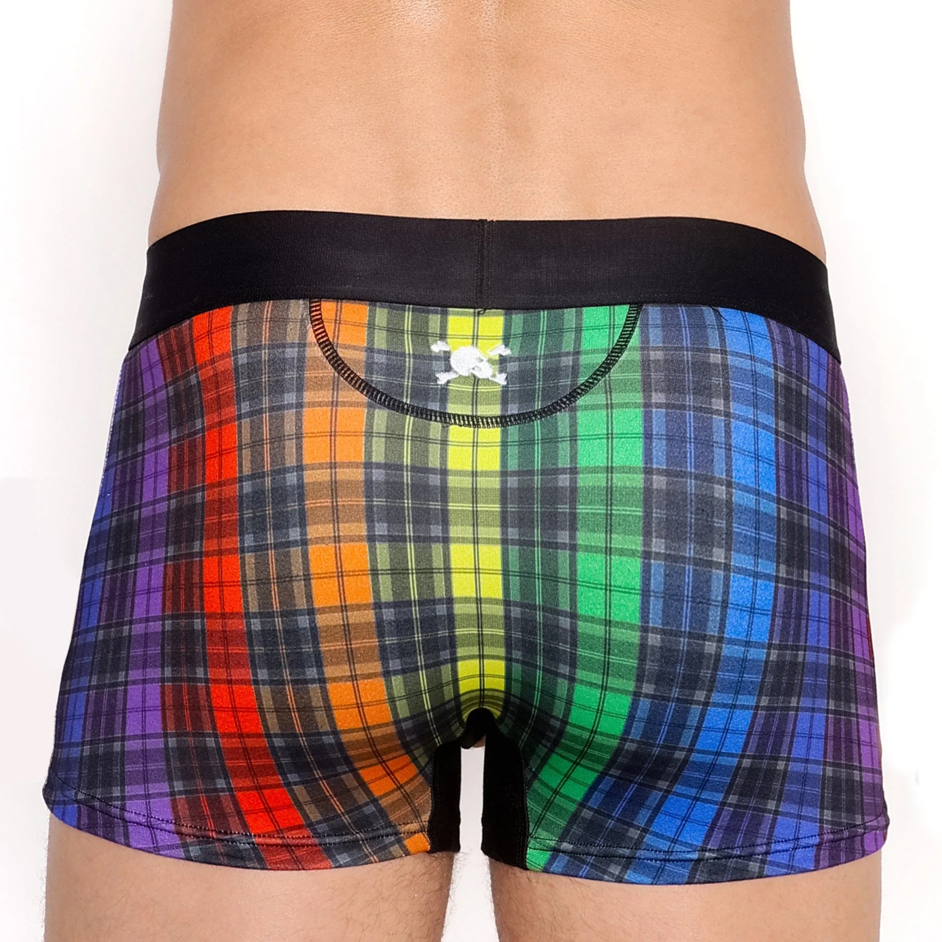 Rainbow Tartan Plaid Trunk - Image 3