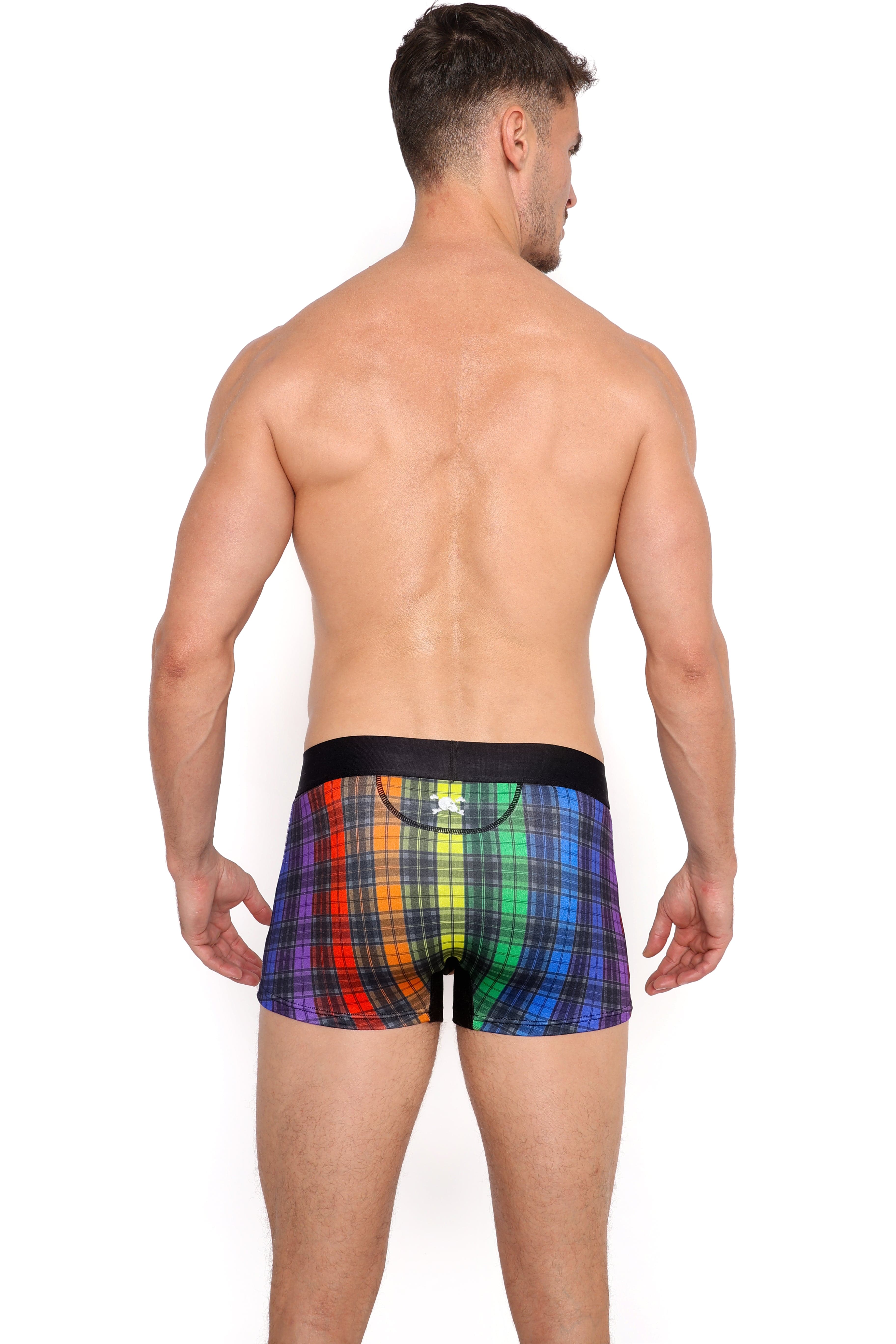 Rainbow Tartan Plaid Trunk - Image 6