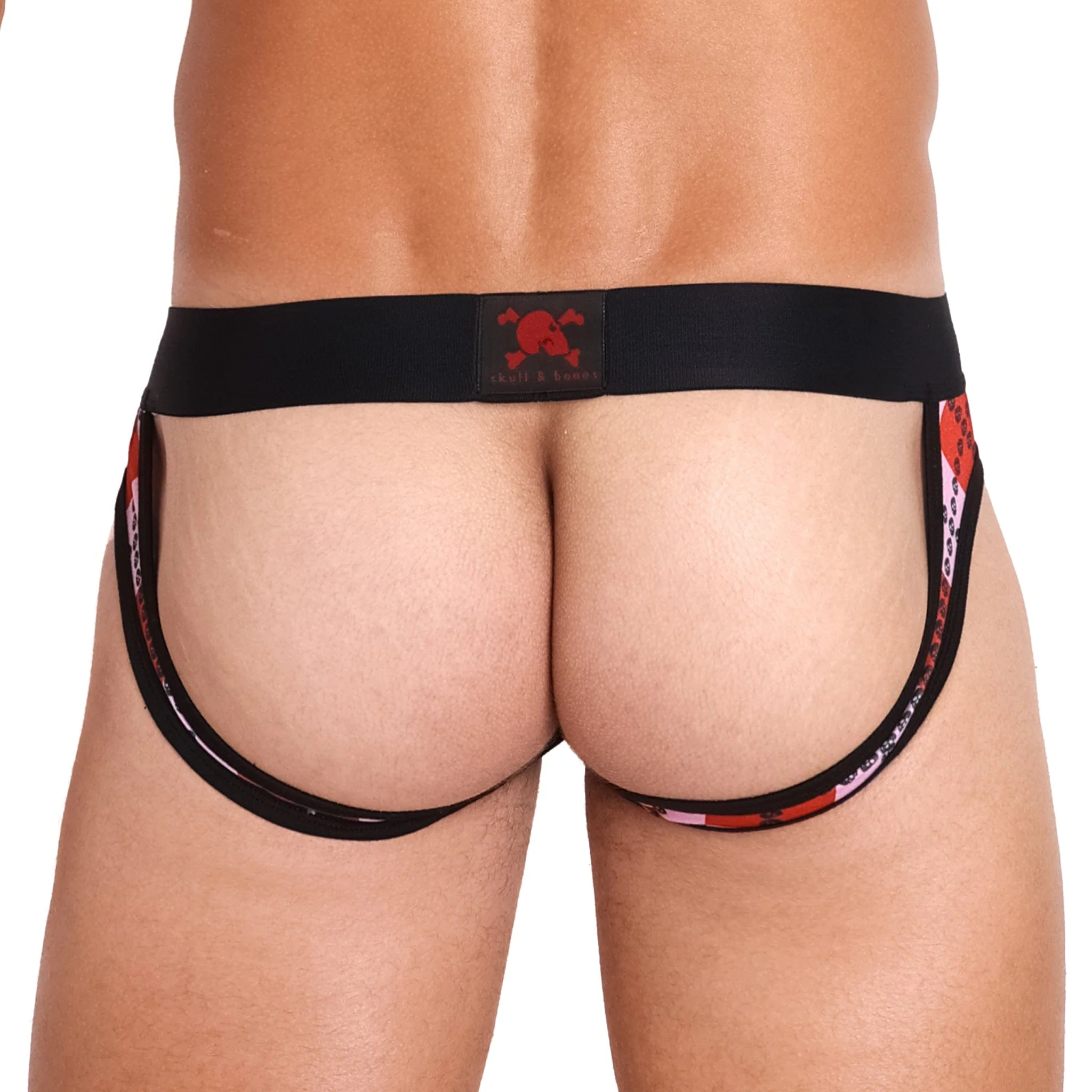 Skull Argyle Y Jock Red - Image 3